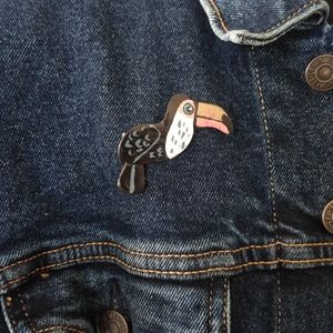 Handcrafted clay pins or magnets